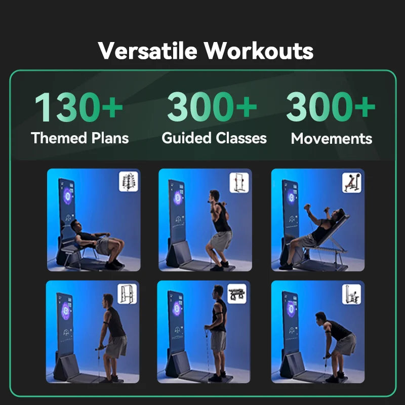 Smart Gym Mirror Digital Fitness Equipment Comprehensive Core Muscle Training Aluminum Alloy Construction